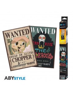 One Piece - Set 2 Pósters Wanted Brook y Chopper (52 x 38)