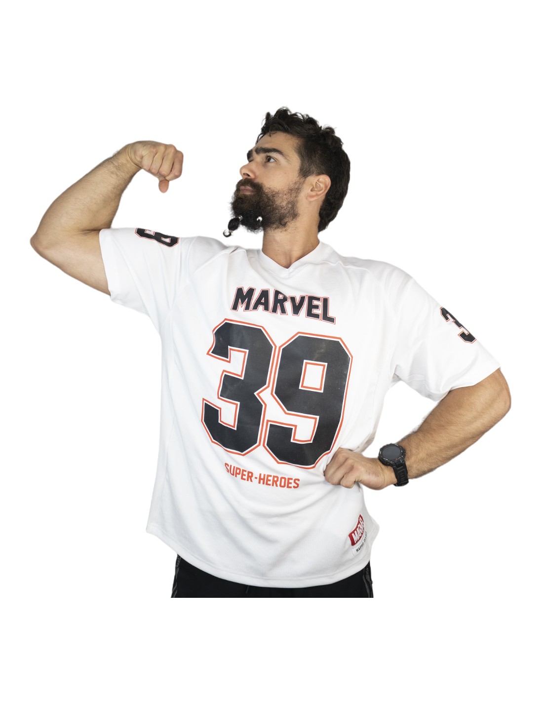 Seguir escala Cambiarse de ropa Camiseta de fútbol americano de Marvel| Frikimasters.es