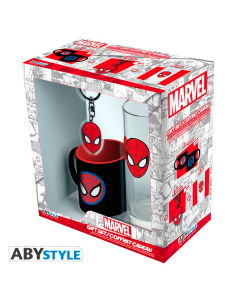 Pack vaso 29 cl + llavero + minitaza Spiderman - Marvel