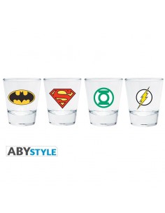 Set 4 vasos de chupito "Emblem" - DC Comics