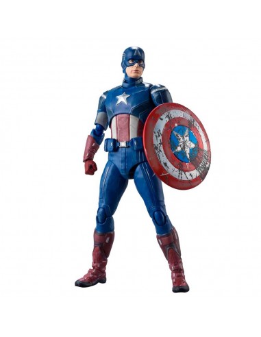 Figura Advengers Assemble Capitán América SH Figuarts - 15 cm